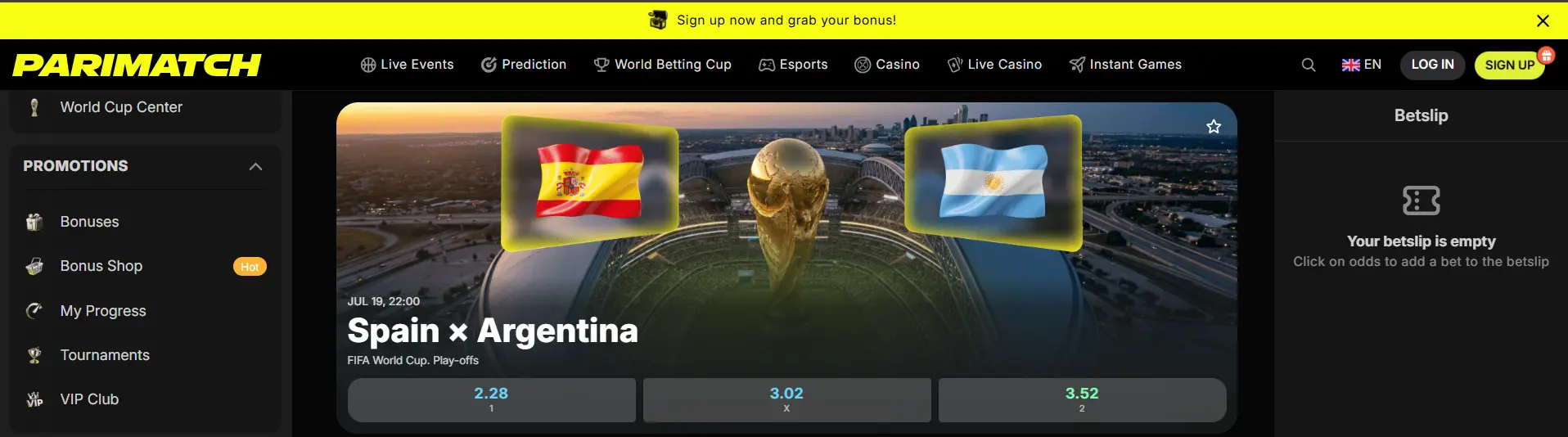 Parimatch World Betting Cup