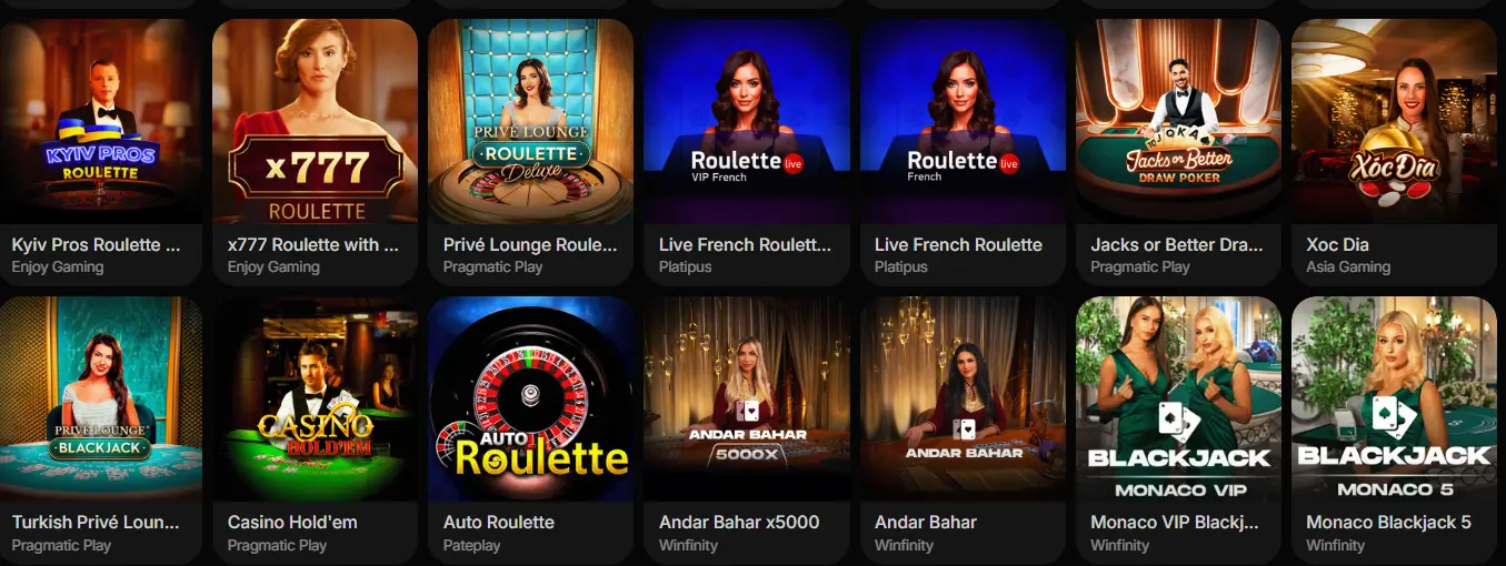 Parimatch Live Casino: živí dealeři, blackjack, ruleta a baccarat online
